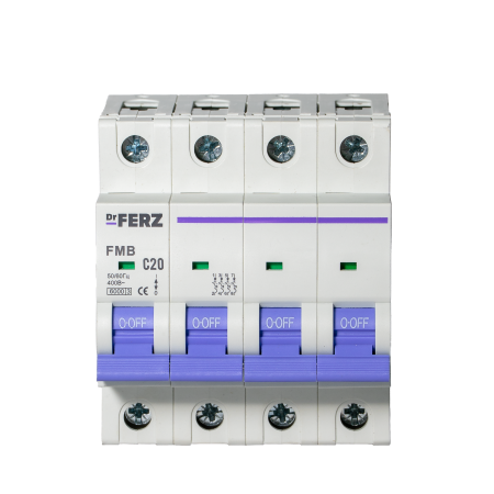 FMB-C 6kA 4P 20 х-ка C Автоматический выключатель